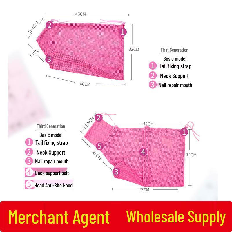 Cat Bathing & Grooming Bag: Anti-scratch, Nail Clipping, Ear Cleaning, Fixing - Pet Supplies for Washing Cats