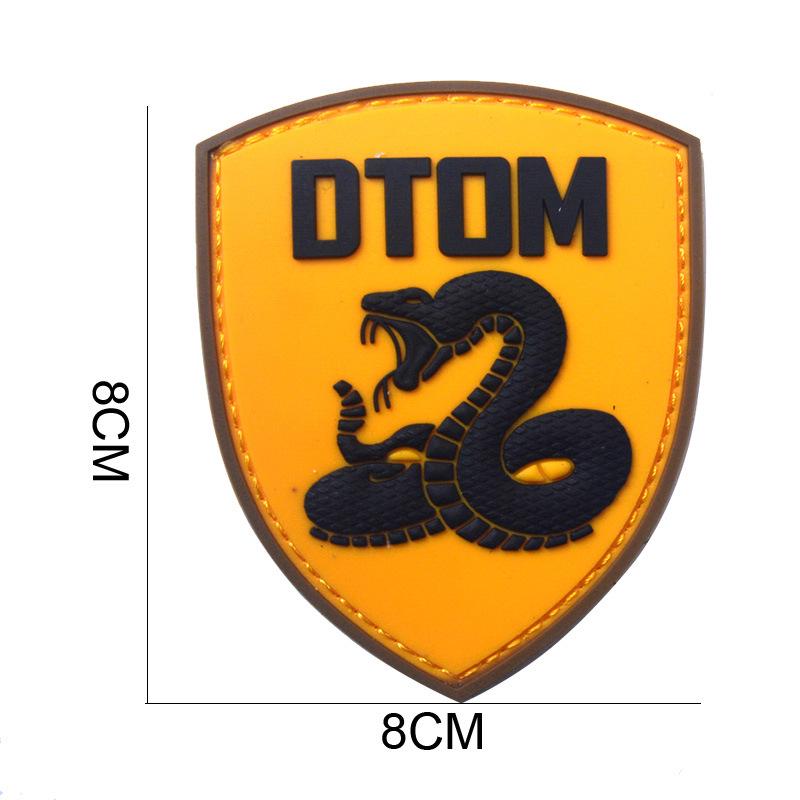 

Aotuduol PVC Epoxy Patch Don t Tread on Me Velcro Armband