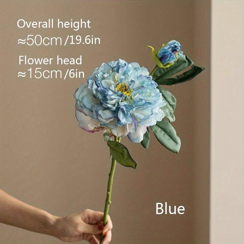 Peony Simulation Flowers, Home And Living Room Artificial Flower Decorations, Dining Table Dried Flower Bouquet Decoration