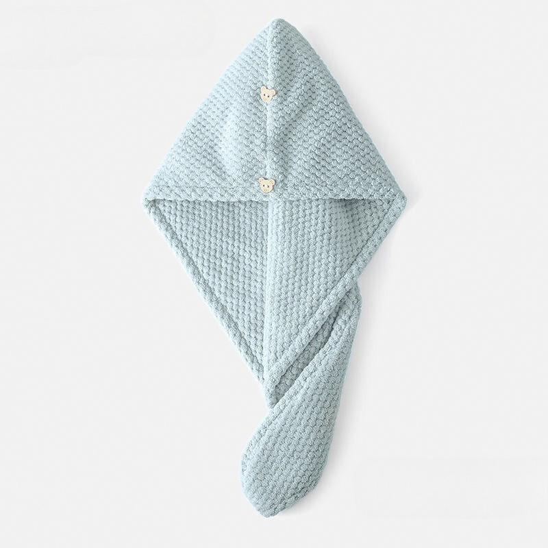 Hair Drying Cap Women's Water Absorbent Pineapple Coral Fleece Hair Drying Towel Long Hair Thickened Shower Cap Wrap Turban
