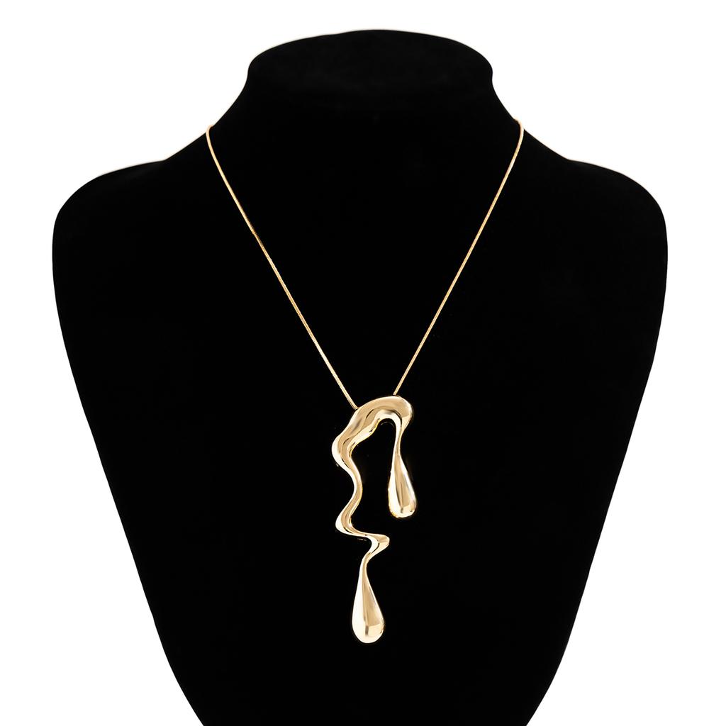 PuRui Naszyjnik z wisiorkiem w kształcie skręconej spirali z zimnym wiatrem dla kobiet, na uliczne przyjęcie, imprezę, cyrkonia, metaliczny, cyrkonia, Boże Narodzenie, cyrkonia