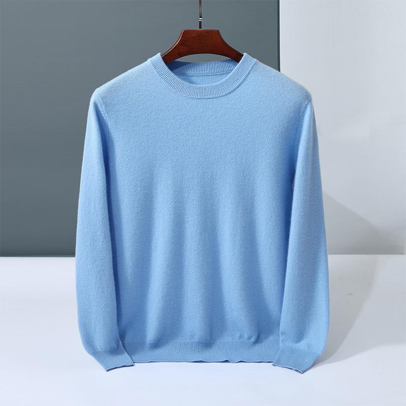 Cashmere sweater crew neck sweater loosely knitted new inner wool sweater