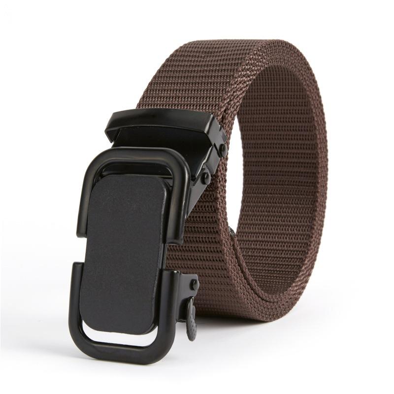 Men's Nylon Belt with Automatic Buckle - Tactical, Outdoor, and Military Training Use