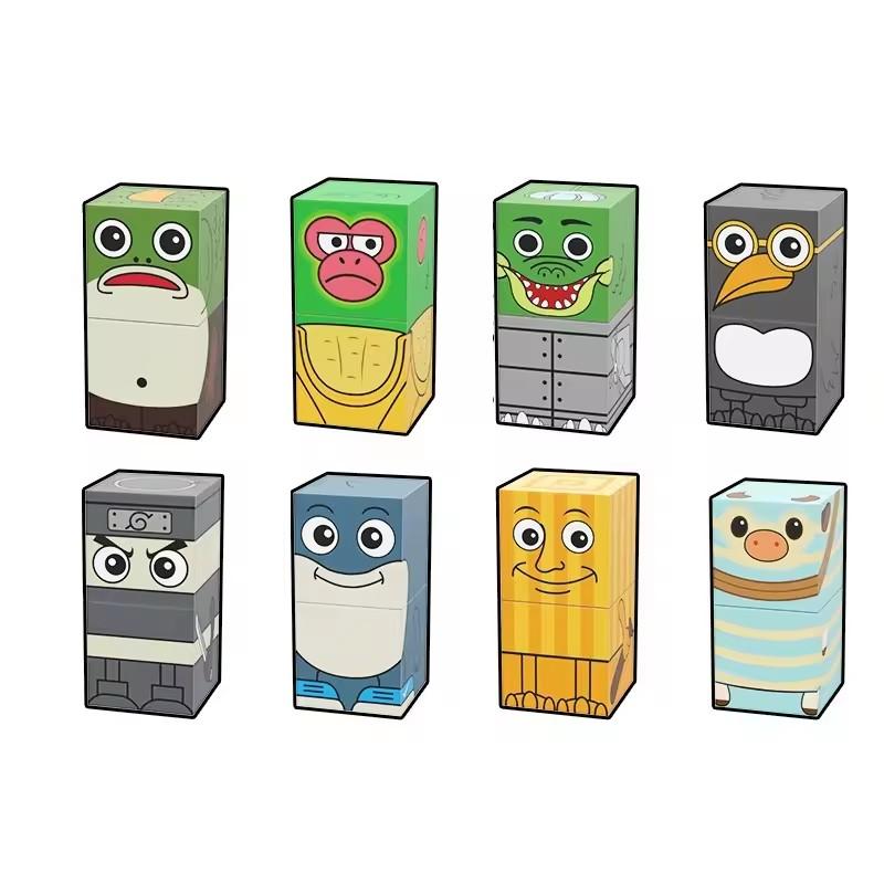 Tung Tung Tung Sahur Italian Brain Rot Animals Tralalero Tralala Shark Magnetic Building Blocks