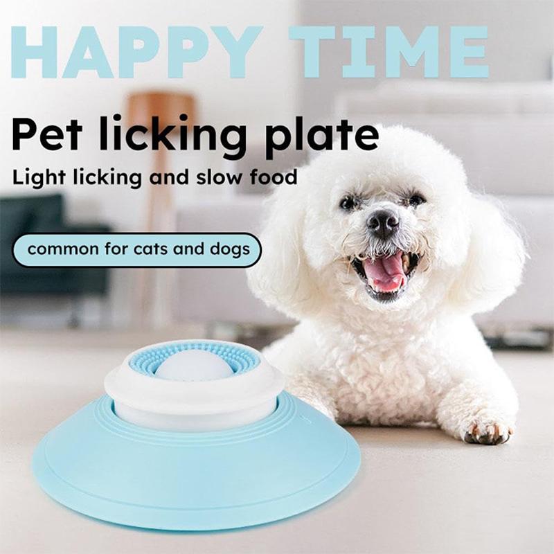 Dog Licking Treat Dispenser Bowl Suction Cup Slow Feeder Tongue-Cleaning Sniffing Toy Interactive Pet Feeder For Dog Calming