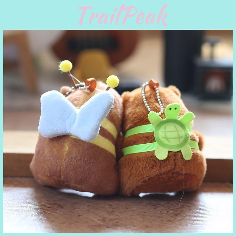 Capybara Short Plush Keychain Magnetic Pair Bag Accessory Cute Teens Present