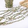 5M Burlap Leaf Ribbon Green Leaves Hemp Rope Home Garden DIY Decoration Rattan Wedding Birthday Party Gift Bouquet Packaging
