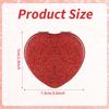 Compact Folding Mirror Heart Shaped Magnifying Mini Vanity Mirror Portable Travel Makeup Mirror for Purse Double-Sided Cute Glitter Cosmetic Mirror
