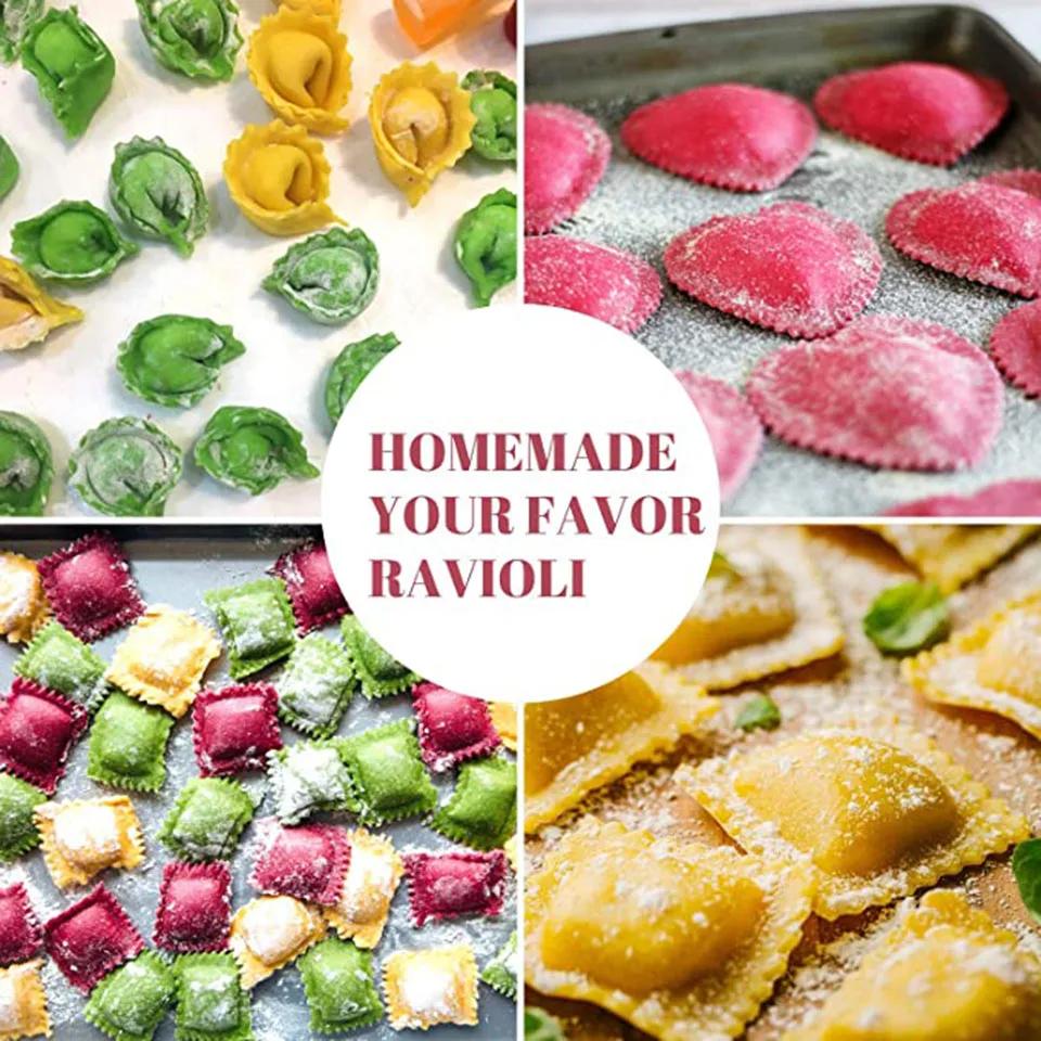 Ausstecher Ravioli Pasta Werkzeuge 304 Edelstahl Kekse Form Ravioli Maker Ausstecher Quadratisch Rund Pizza Schneidrad Werkzeuge