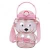 Ecarla Children's Bottle With Straw 1000Ml In The Shape of a Bear Bd27