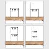 Camping Shelf Lantern Stand Light Pole Hook Picnic Tableware Hanging Racks Detachable Aluminium Alloy Light Hangers Stand