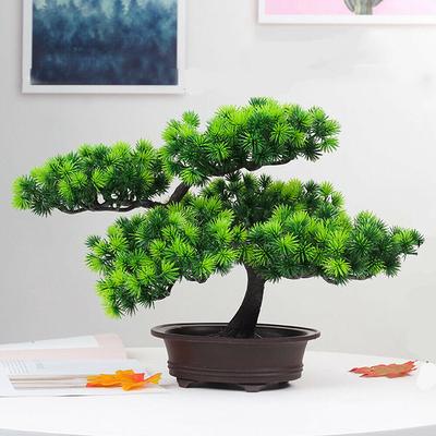 Simulation lebensechte DIY einfache Topfpflanze Ornament Kiefer Baum dekorative Bonsai