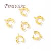 10-30Pcs/Lot Pendant Clip Clasp 18K Gold Plated Pinch Pendant Bails Supplies For Jewelry Connectors,DIY Earring Accessories