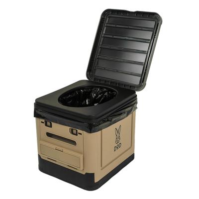 DOD (Dee-O-Dee) Benzaura Mamoru-kun [Disaster Prevention Specialist Supervision] Emergency Toilet - Easy Assembly, Compact Storage, Always Clean [Camp