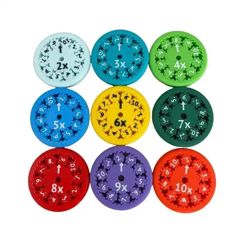 Math Handheld Spinners Fingertip Math Problem-Solving Playthings Math Games Math Operations Stress Relief Games Tabletop Math Multiplication Games