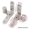 2pcs 270 Degree Rotation Rotating Pivot Hinge Stainless Steel Left Right Door Hinge  Cabinets