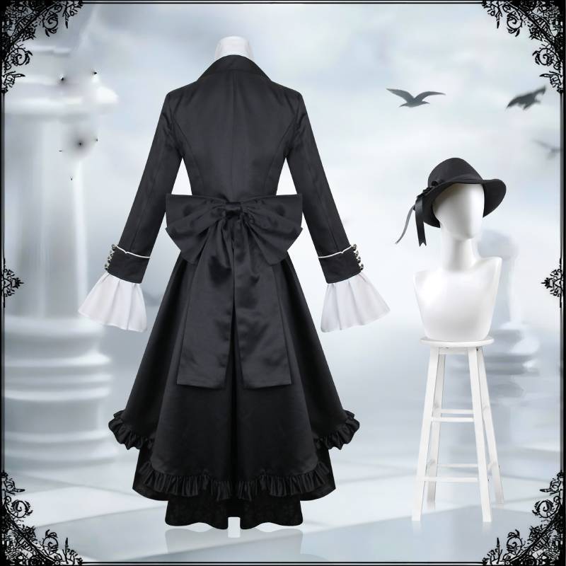 Black Butler Ciel Phantomhive Cosplay Shalior Costume With Polyester Fabric For Anime Role Play