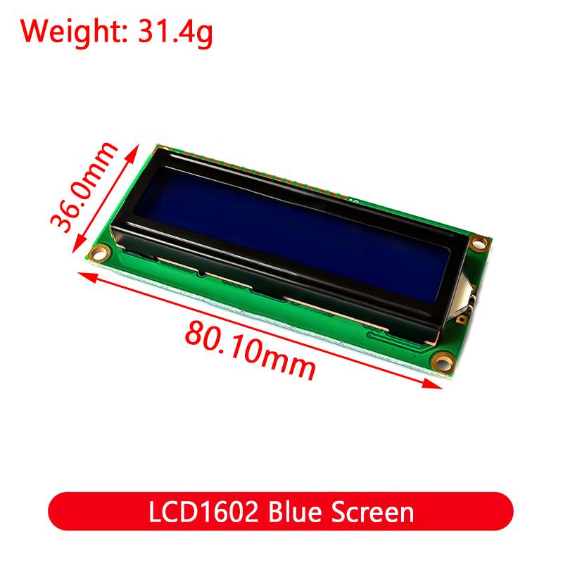 LCD Module Blue Green Screen For Arduino 0802 1602 2004 12864 LCD Character UNOR3 Mega2560 Display PCF8574T IIC I2C Interface