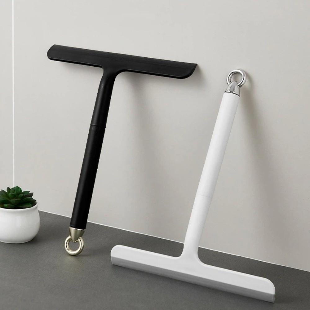 Household with Handle Glass Clean Scraper Plastic Wall Hanging Glass Cleaning Tool Silicone Mirror Tile Cleaner Bathroom
