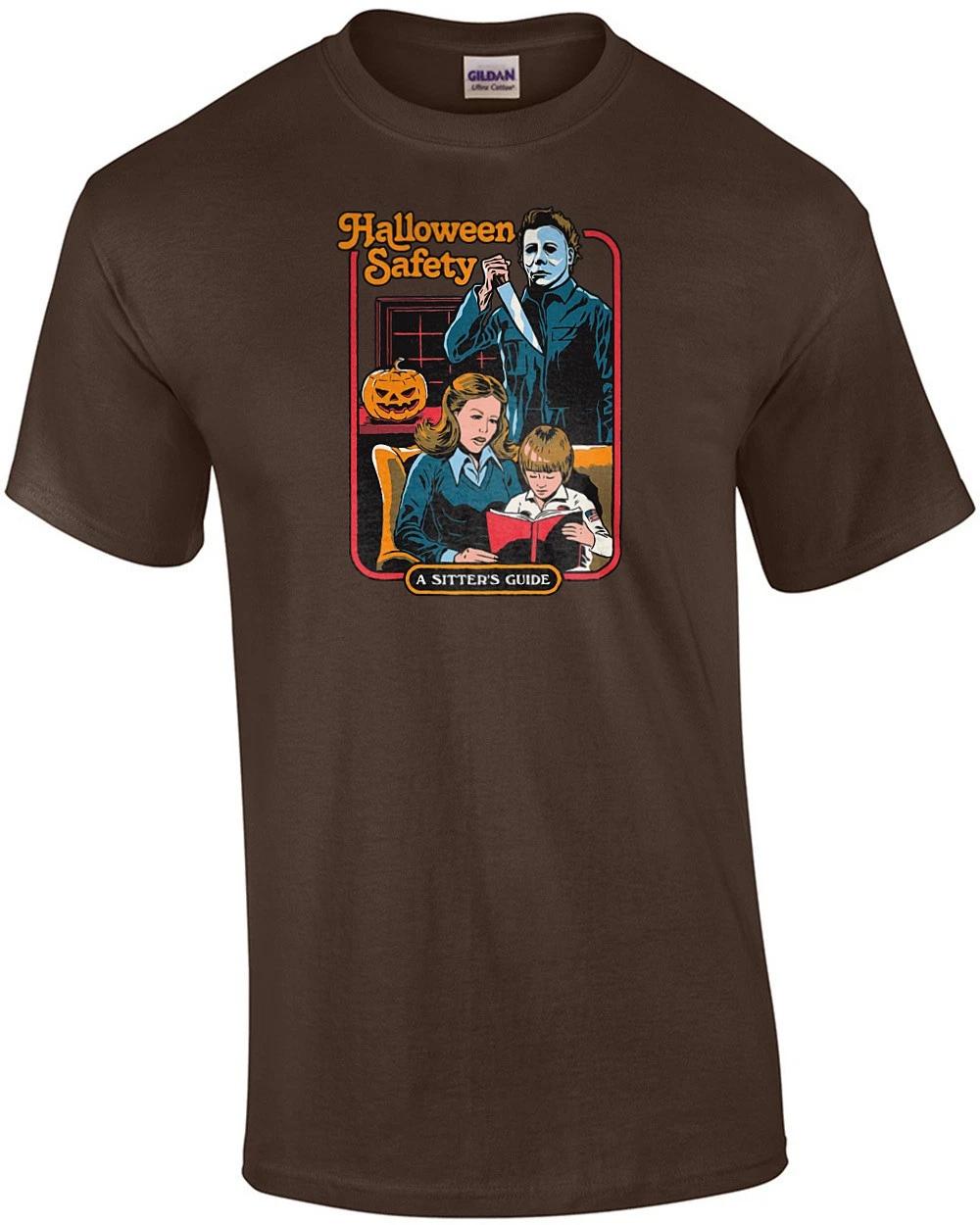 

Halloween Safety a Sitter s Guide Funny Shirt 2XL