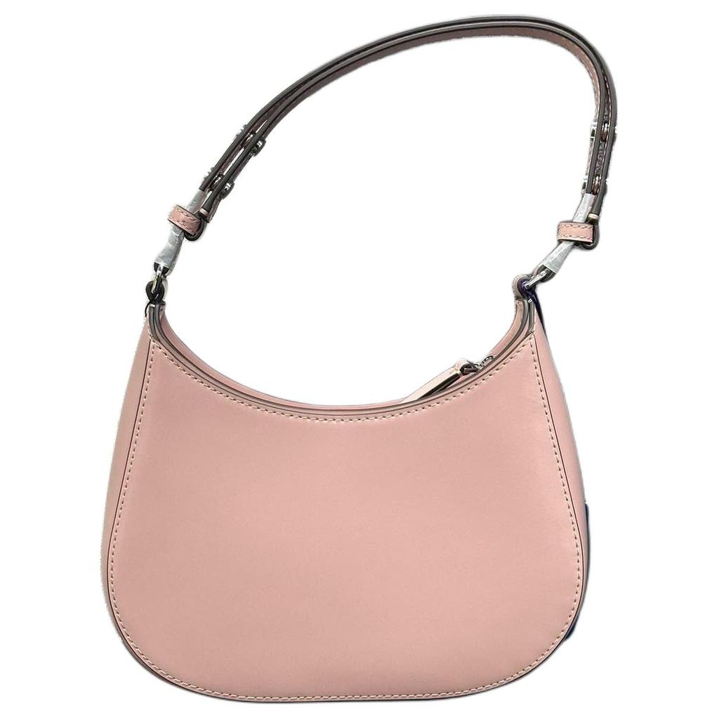 Tory Burch Emerson Logo Zip Closure Patent Leather Handbag Women Handbags Clay-Pink 147940-667