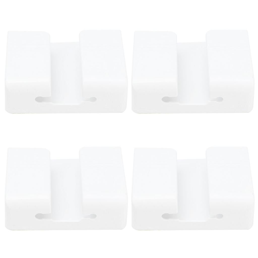 4 stk Veggmontert Oppbevaringshylle Punchfri Vegg Fjernkontroll Mobiltelefon Ladebase