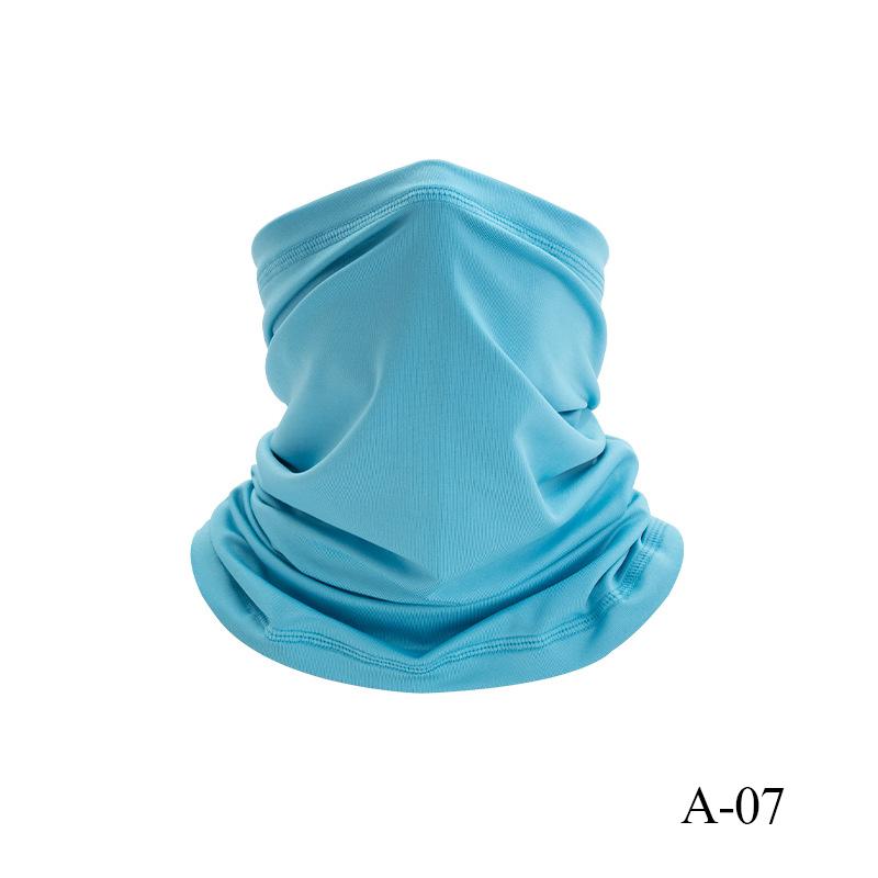 Proteção UV Cobertura Facial de Seda Gelo Tubo de Pescoço Bandana Lenço para Esportes ao Ar Livre Respirável Lenço para Caminhada Polaina de Pescoço Bandana