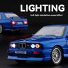 1/24 BMW M3 E30 Soda Version Boxed BMW Alloy Car Model, Suitable for Toy Cars for Children Aged 3-12 Years Old, Adults Can Collect Ornaments and Gifts