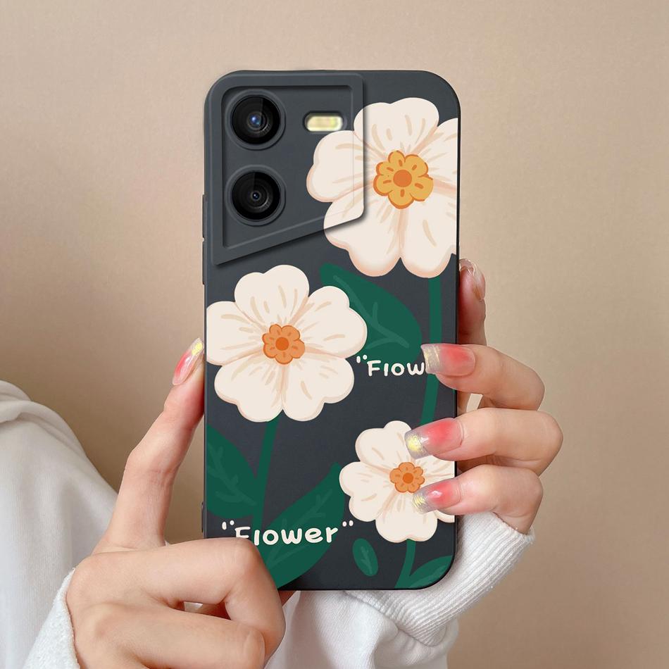 Case For Tecno Pova 5 Pro Floral Pilot Soft Liquid Silicone Camera Lens Protection Anti Drop Back Cover For Tecno Pova5 Pro Capa