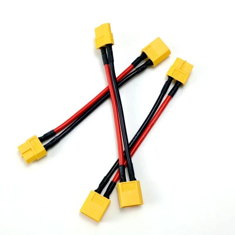 Model Uçak XT60 Erkek - Dişi Pil Uzatma Kablosu, 14AWG Ultra Yumuşak Silikon Tel