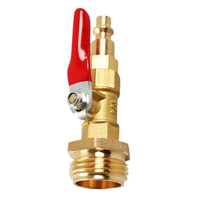Brass Blowing Tool RV Winterized Adapter Water Pipe Blowing 3 4 GHT Air Compressor Compatible High Temperature Resistant