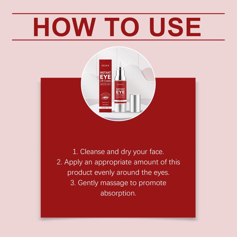 EELHOE Eye Cream Daily Moisturizing and Softening Eye Skin Moisturizing and Caring Gentle Care and Application of Eye Cream one size