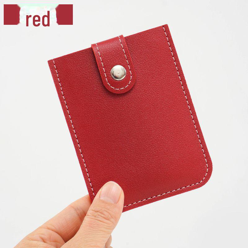 

Ультратонкий выдвижной складной держатель удостоверения личности 11*8cm красный