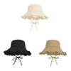 Sun Protection Fisherman Hat For Women With Large Brim And Breathable Polyester For Summer Outdoor Activities