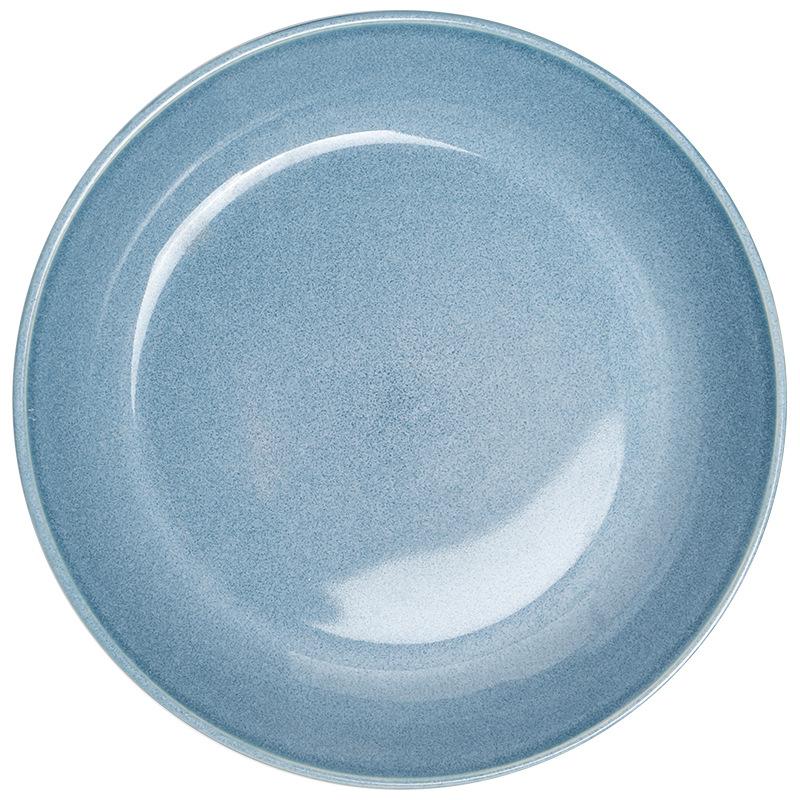 Haushalt Dick Tiefer Teller Retro Keramikteller Restaurantteller Dessert Frühstücksteller Runder Teller Geschirr Großer Teller