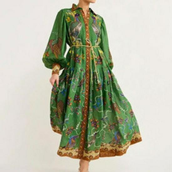 2026 Spring European & American Women's Solid Color Slimming Long Sleeve Short Dress
