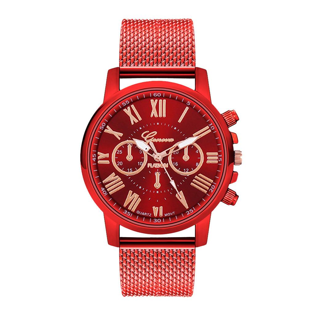 Geneva Watch For Women Luxury Business Women'S Watch Diamond Alloy Strap Multi Time Zone Graduated Watch