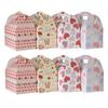 WTEMPO Printed Foldable DIY Paper Gift Boxes Valentine's Day Portable Boxes with Handles Universal Storage Boxes Party Decor Treat Boxes
