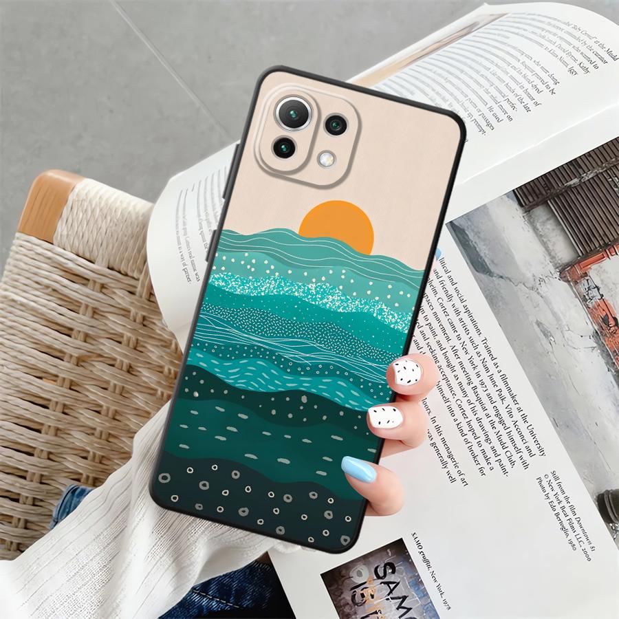 

Чехол для Xiaomi Mi 14 13 Lite 12 11 12X 12T Pro 15 Pro 11T 10T Funda Чехол для телефона Океанские волны Креативный Xiaomi Mi 11 Lite 5G