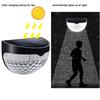 4Pcs Solar Fence Lights 6LED Garden Light Waterproof Decorative Lamps