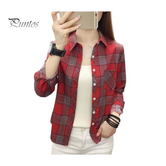 

Женская рубашка с лацканами и длинным рукавом, однобортная рубашка, топы, накладные карманы, клетчатый принт, повседневный стиль, рубашка, пальто L вино красного