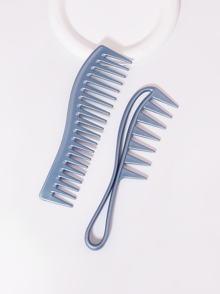 Professional wide toothed comb set, used for exfoliating wet hair, curly straight hair, and removing drooping hair