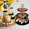 3 Tier Plastic Pastry Stand Cupcake Fruit Candy Dessert Table Display Set Tiered Tray for Wedding Birthday Tea Party Decoration