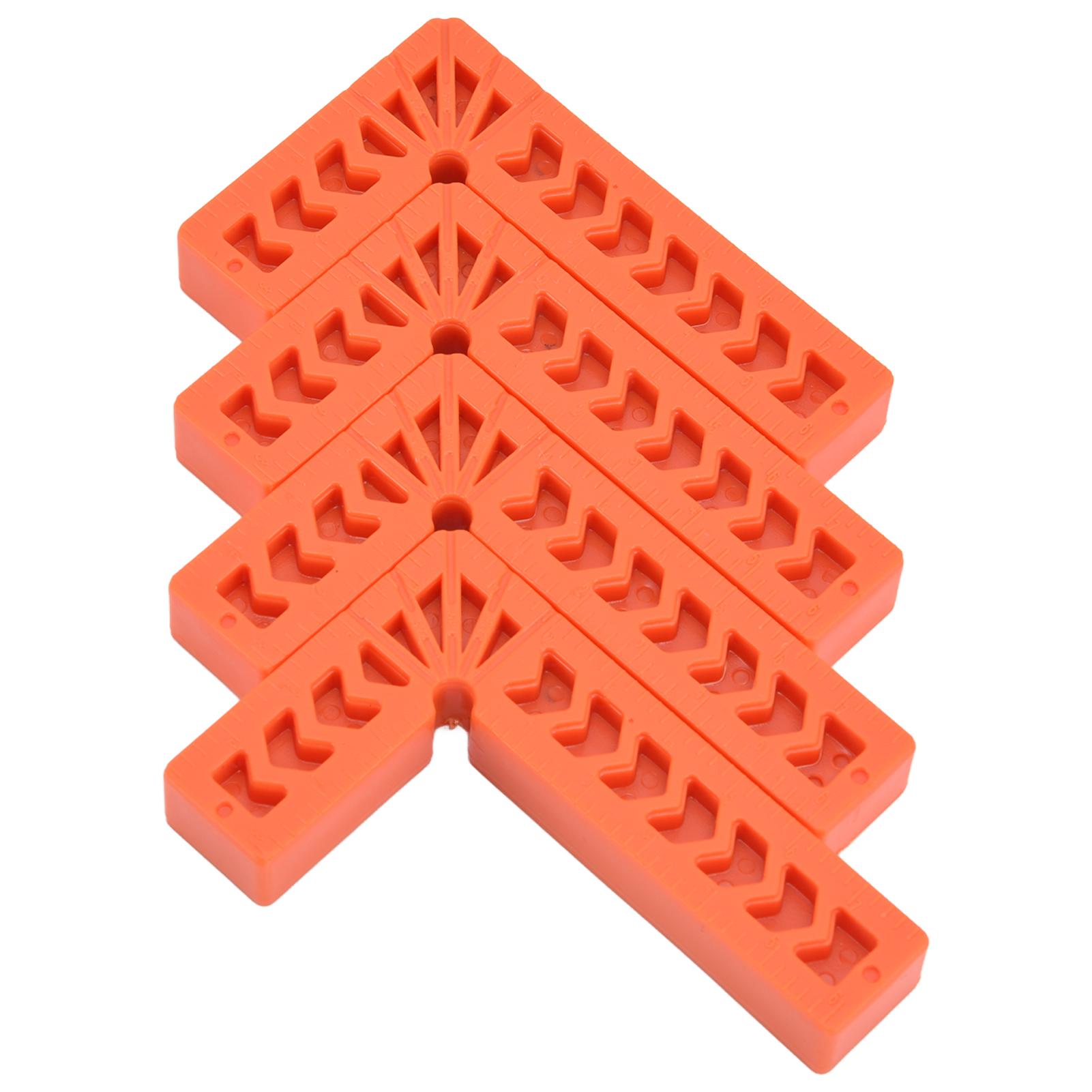 

4Pcs L Type Plastic Squares Multi Purpose Strong Practicability Easy to Use Plastic Right Angle Positioner for Drawers4