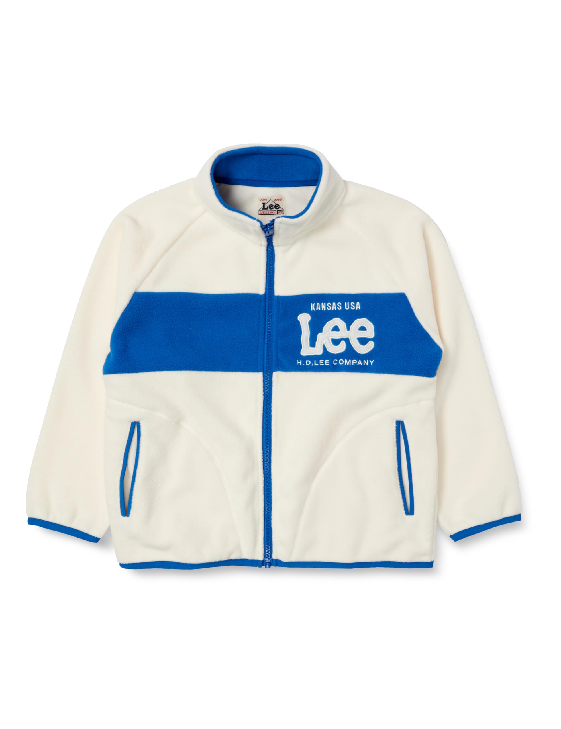 

Lee Fleece Zip Sizes Kids Jacket, Off-White, 110-150cm