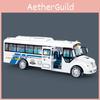 Inertial Police Bus Toy With Light And Sound Effects For Kids Educational Play
