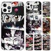 Anime Comic Manga Eyes Phone Case for Iphone 16 15 14 13 12 Mini 11 Pro Max 16E X XS XR 7 Plus 8 SE 2020 Soft Funda Print Shell