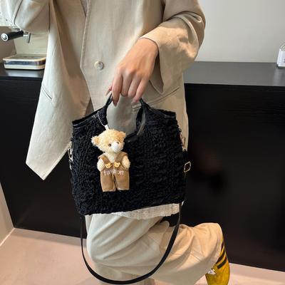 Bubble Fabric Large Capacity 2025 New Summer Pendant Popular This Year Simple Portable Shoulder Messenger Bag