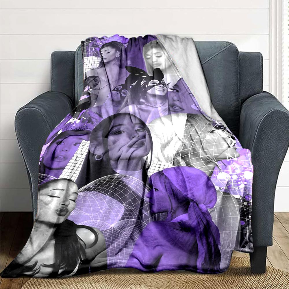 Purple Aesthetic Collage Blanket Soft Throw Blanket For Home Bedroom Bed Sofa Travel Office Solid Christmas Blanket