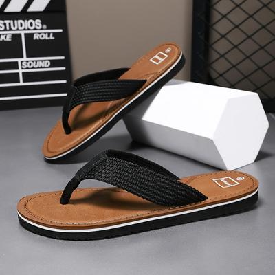 Summer Men's Beach Shoes Casual Fashion Sandals Pinch Slippers Men's Flip-flops Cool Slippers Wear Non-slip Trend